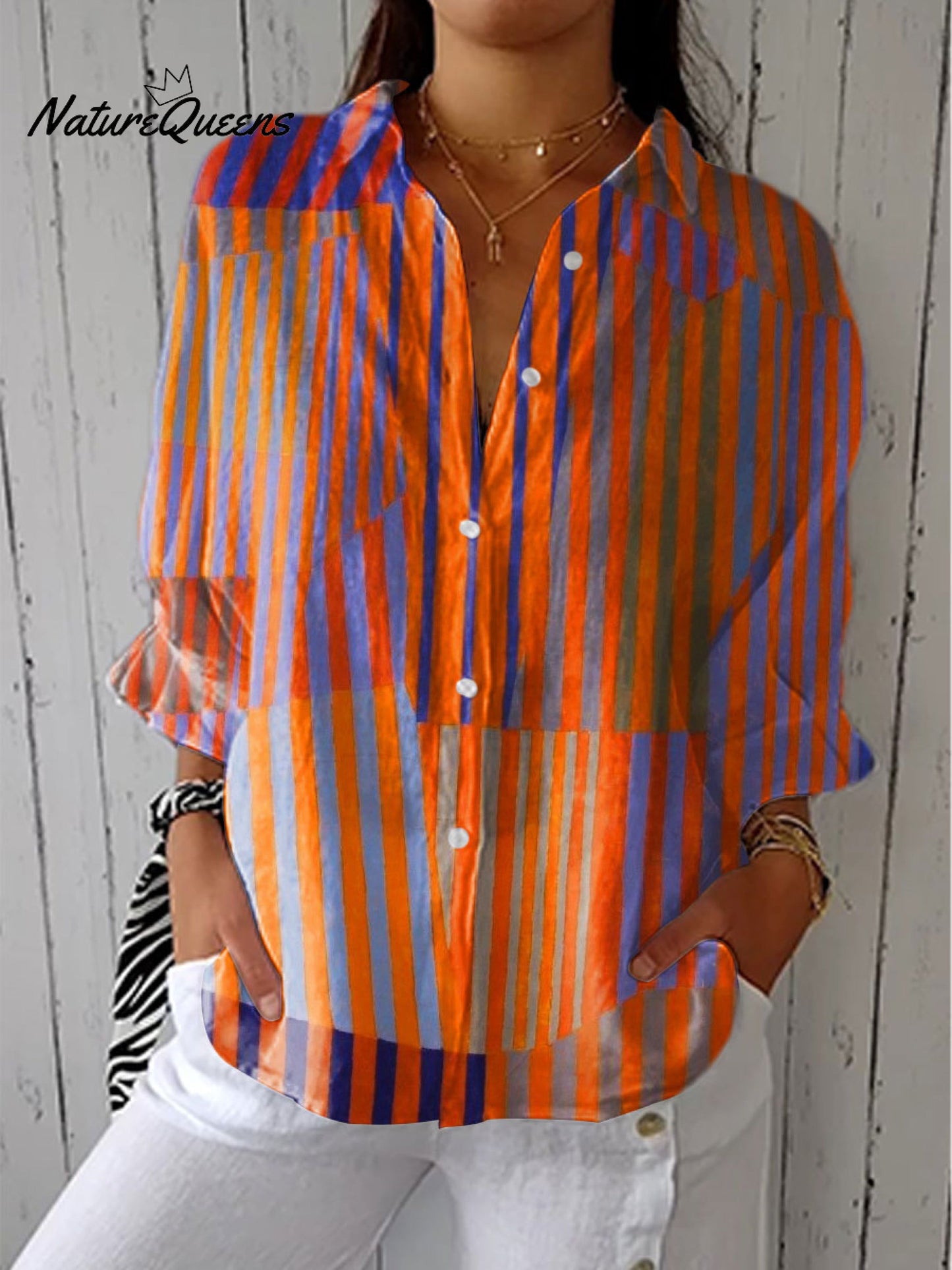 Sienna™ | Camisa informal de lino con cuello en V