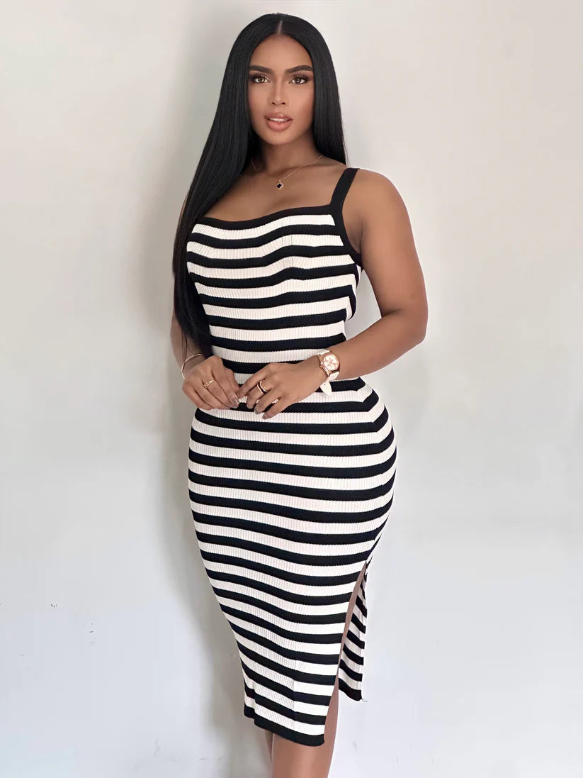 Mara ™ | VESTIDO LARGO DE RAYAS