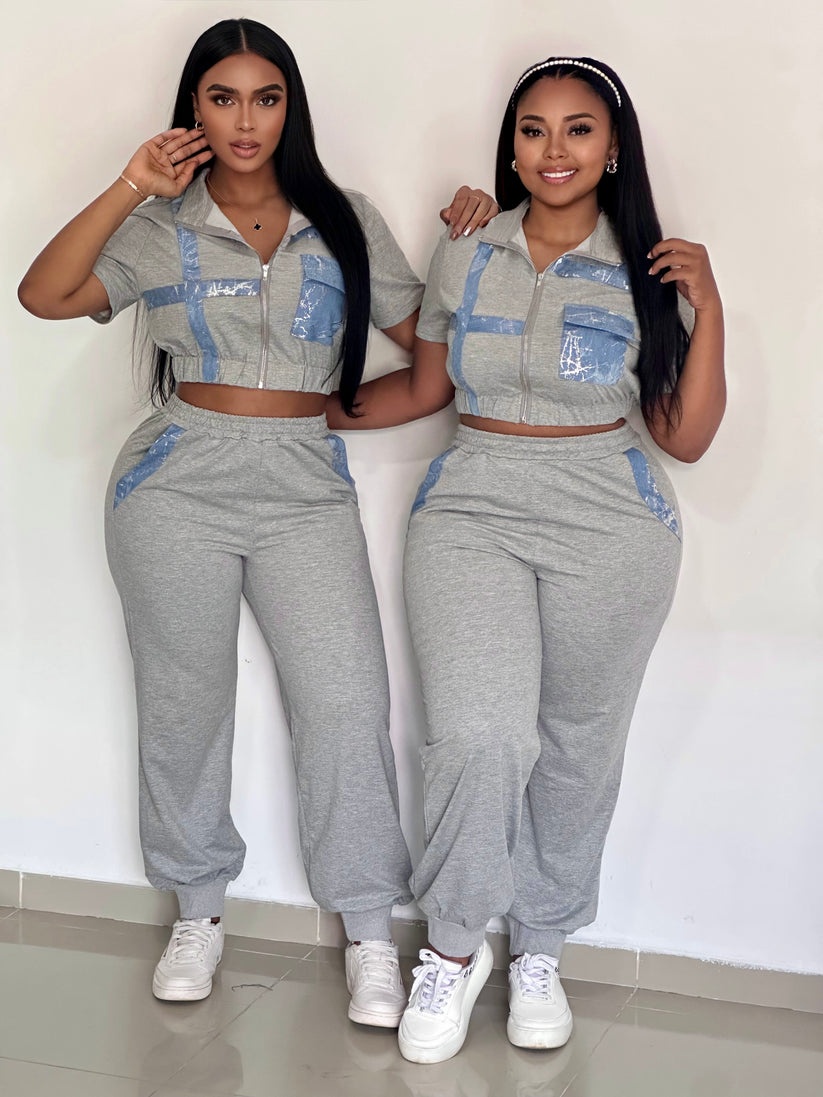 Malak ™ | CONJUNTO SUDADERA BLUSA CIERRE