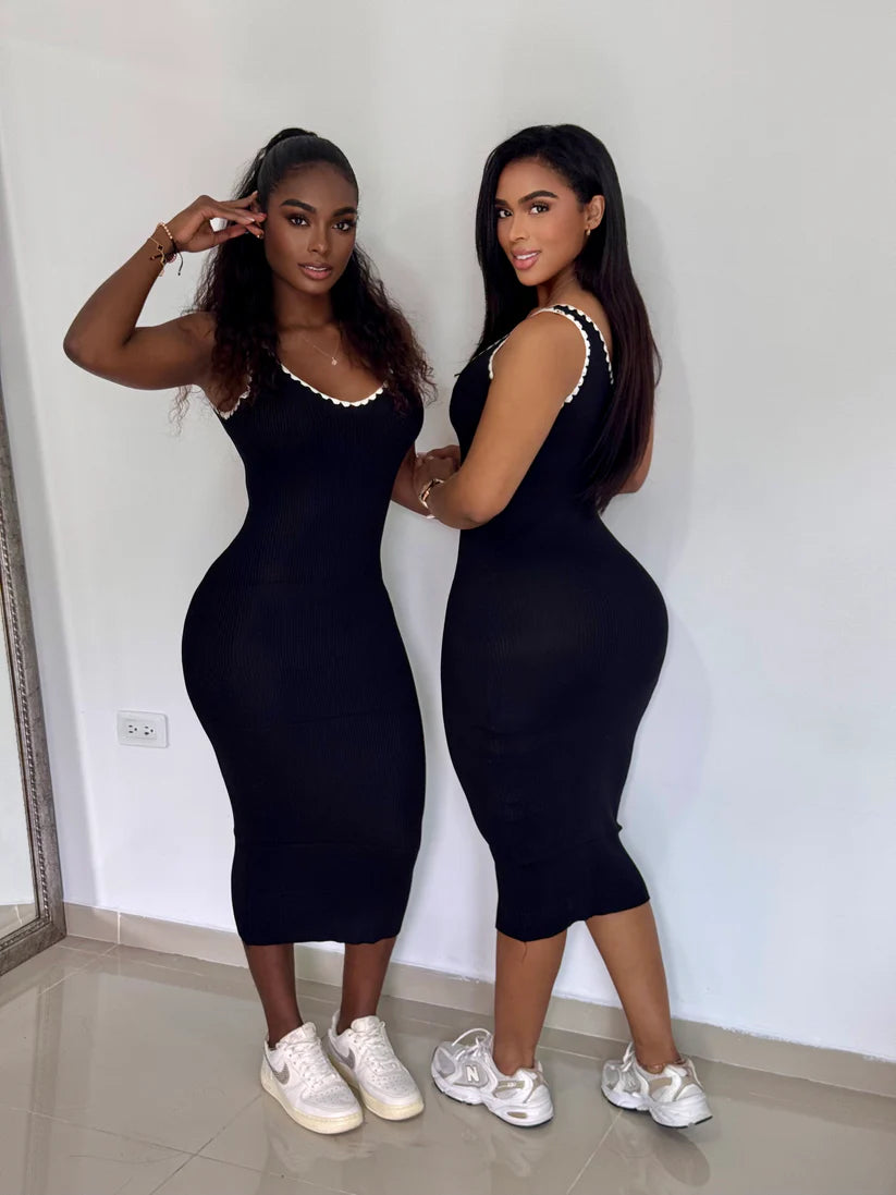 Alba™ | Vestido Hilo Sesgo Tejido