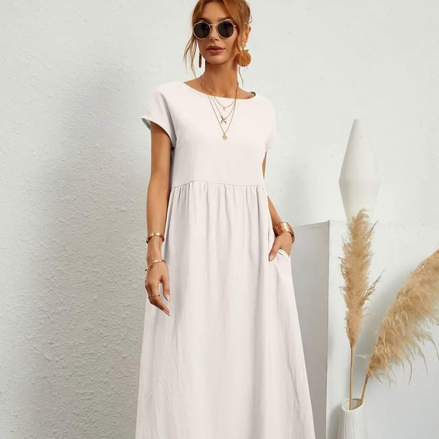 Gloria™ | Vestido Largo De Lino