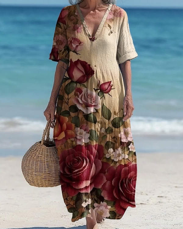 Carolina™ | Vestido Vintage Con Estampado Floral