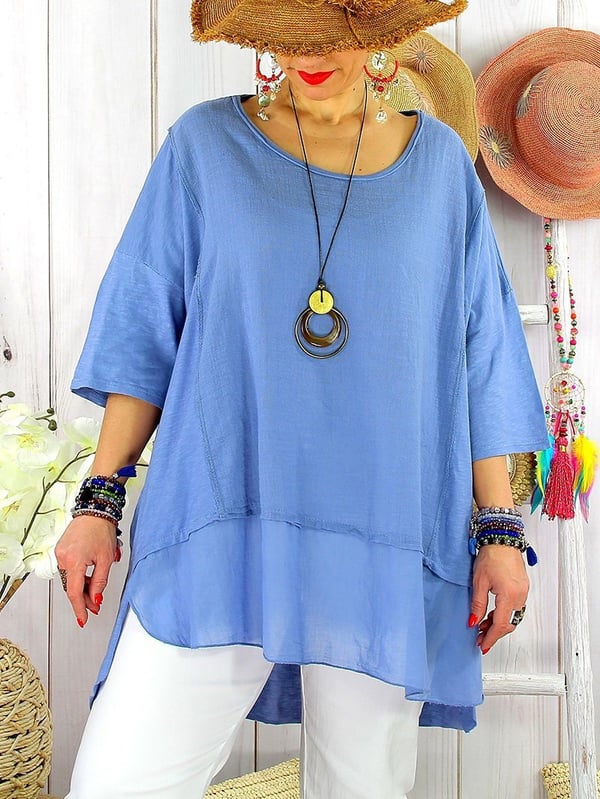 Etelvina™ | Camiseta holgada de manga corta