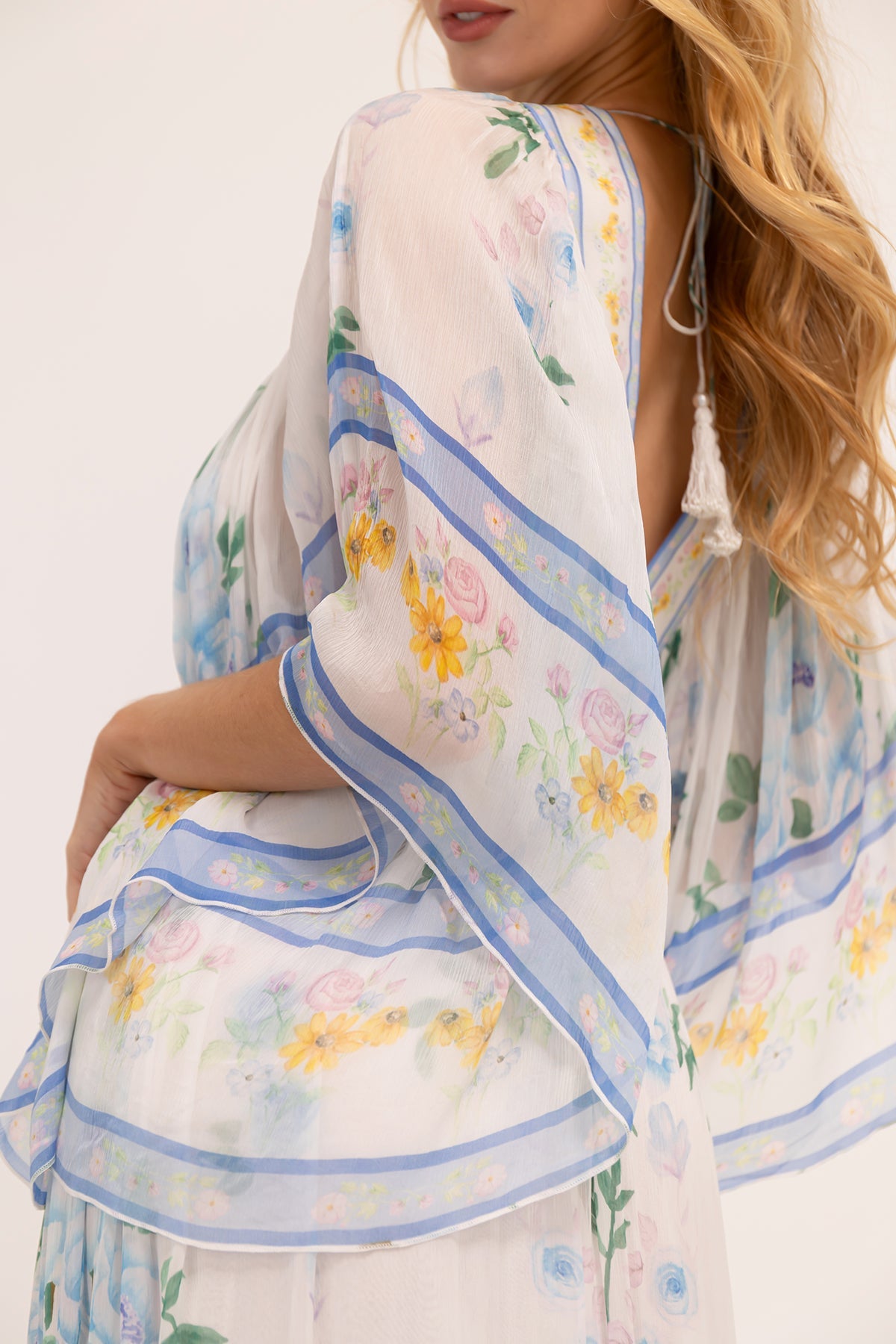 Sua™ | Vestido largo Angel - Fondo de pantalla Blue Posey