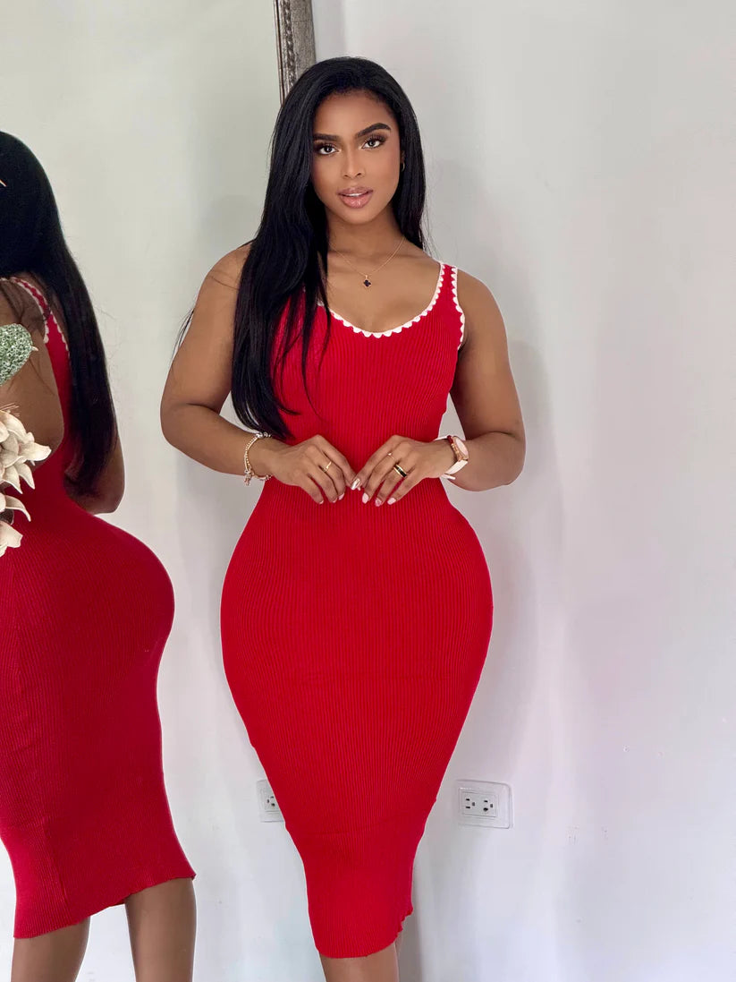 Alba™ | Vestido Hilo Sesgo Tejido