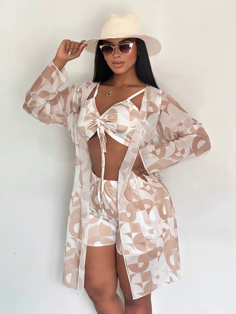 Olivia™ | VESTIDO DE BAÑO TELA CEPRÉ - NYLON SPANDEX
