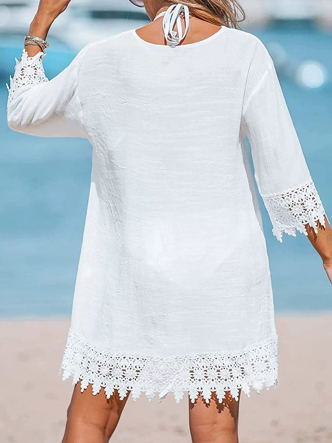 Comba™ | Vestido informal de mujer con escote en V