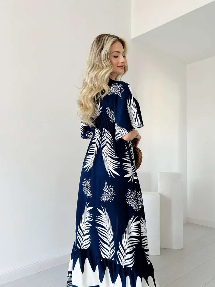 Alabama™ | Vestido Con Cintura Elástica y Flecos