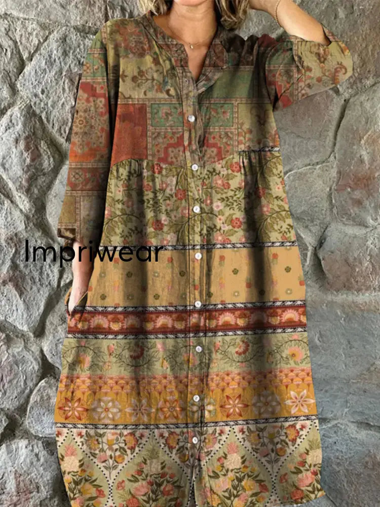 Ernestina™ | Vestido midi elegante con cuello en V