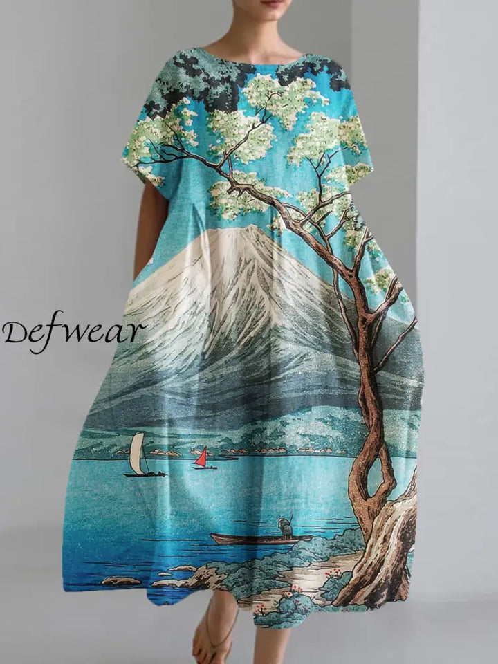 Selma™ | Vestidos Casuales Holgados De Manga Corta Con Estampados artísticos japones