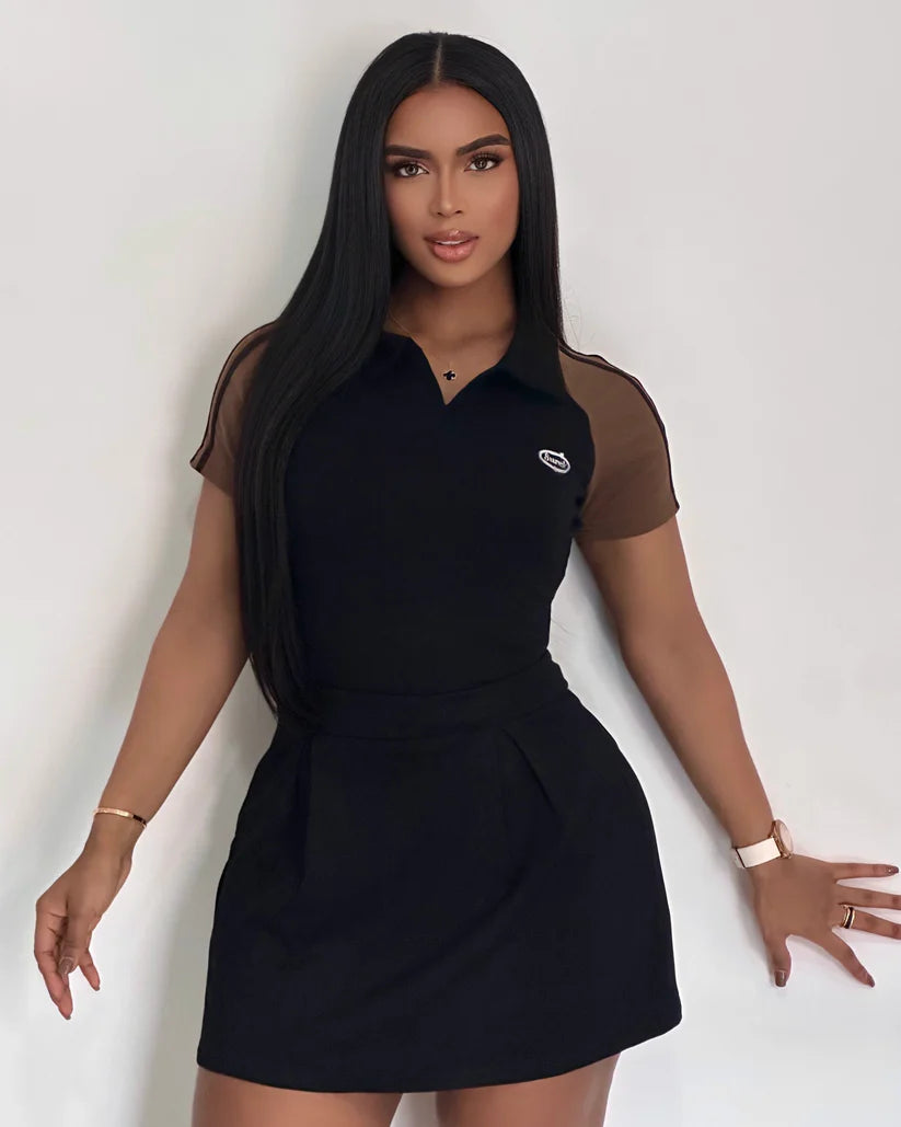 Carmen™ | Conjunto Falda Plisada Algodón