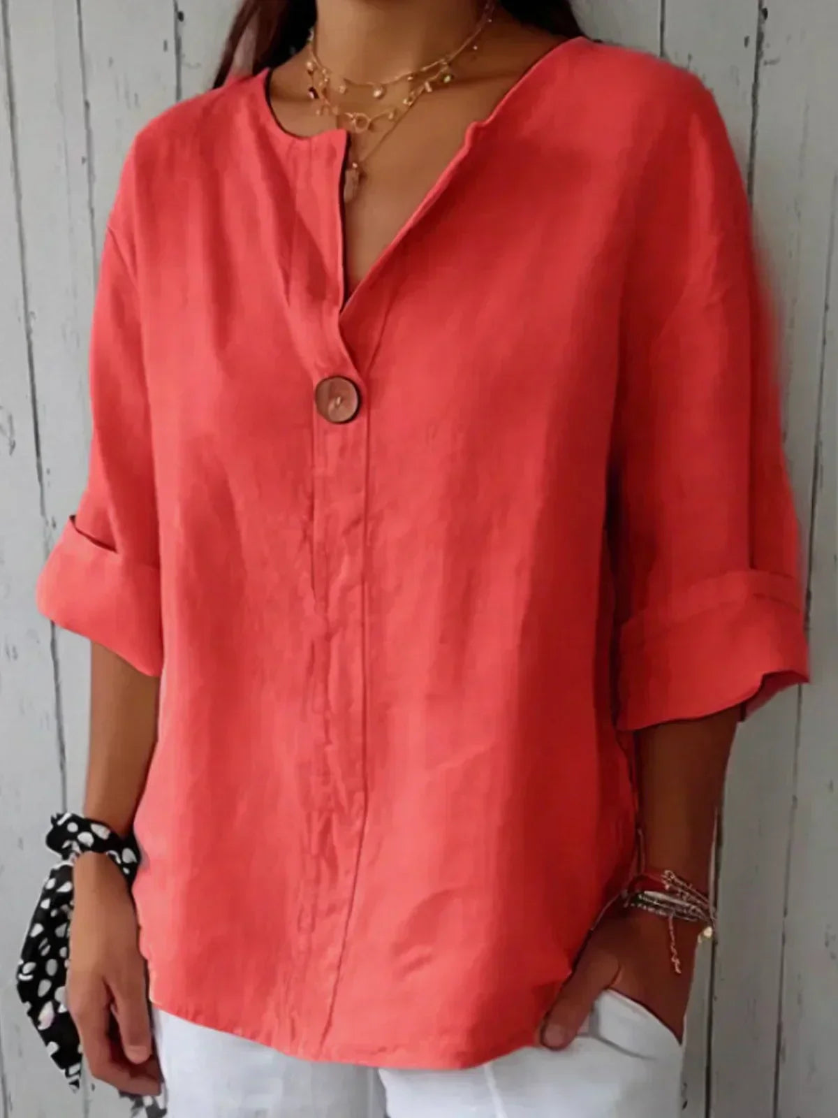 Franchesca™ | Blusa Informal Cuello V