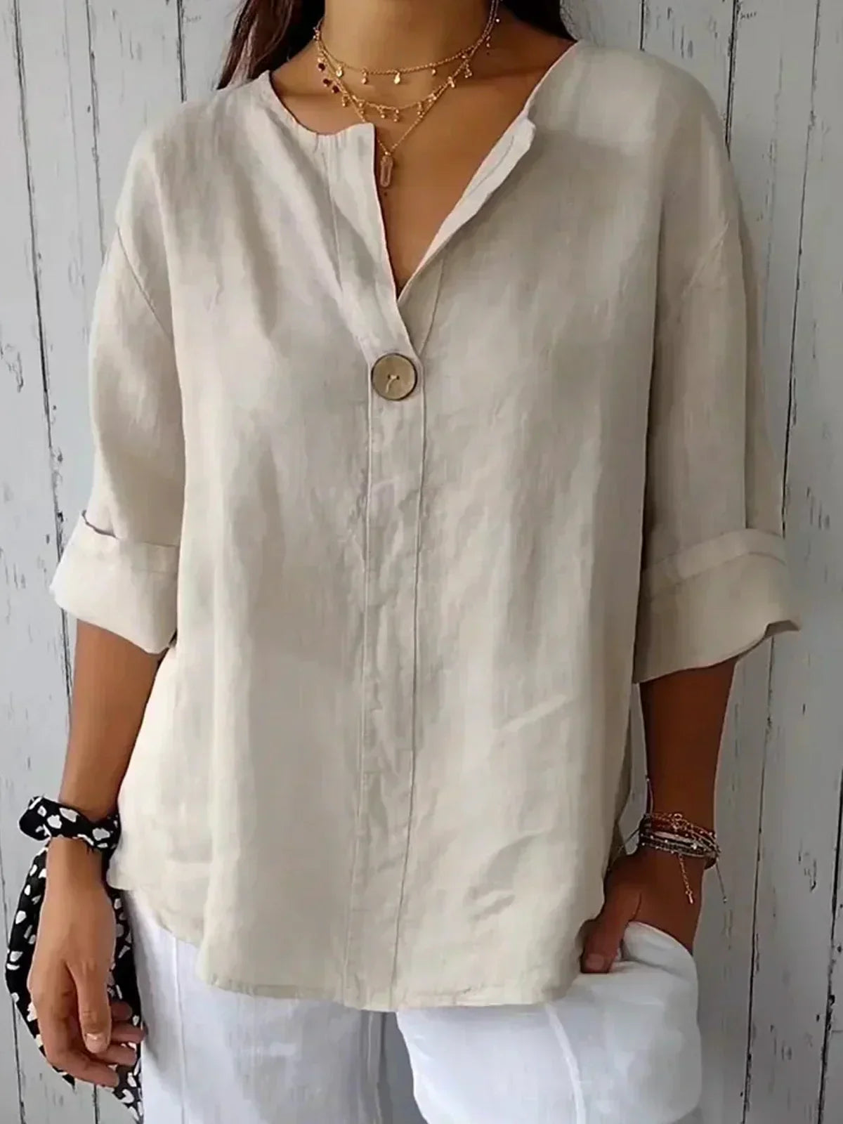 Franchesca™ | Blusa Informal Cuello V