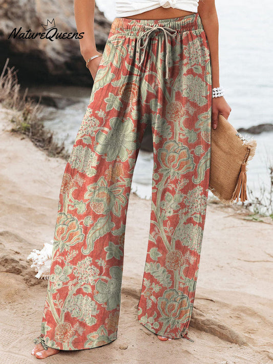 Cleotilde™ | Vestido vintage de algodón con estampado floral