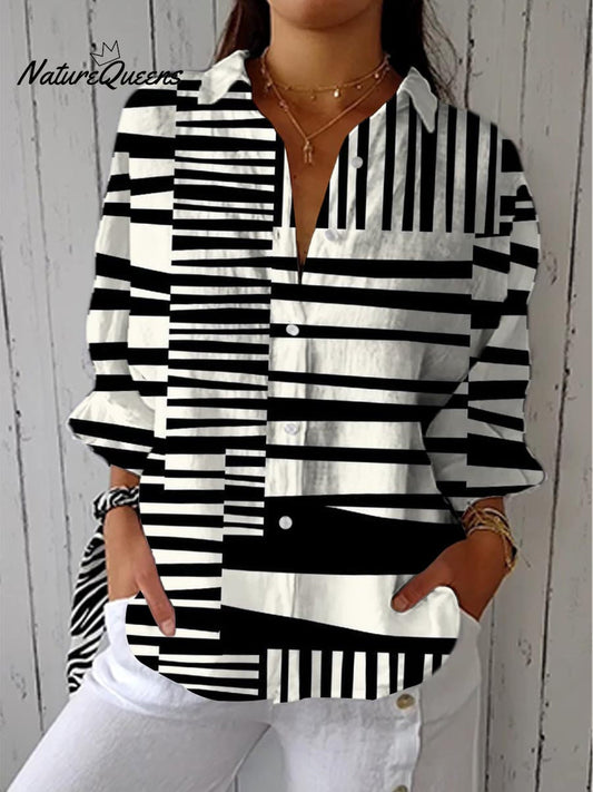 Samara™ | Camisa informal de lino con cuello en V