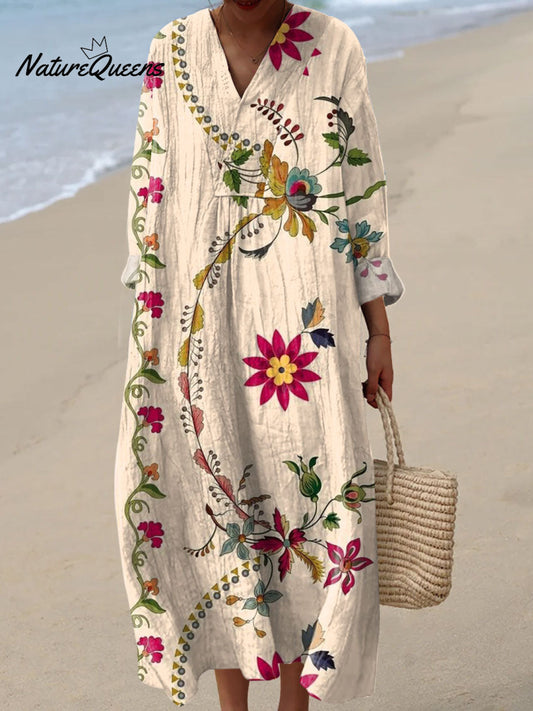 Kira™ | Vestido vintage con estampado floral
