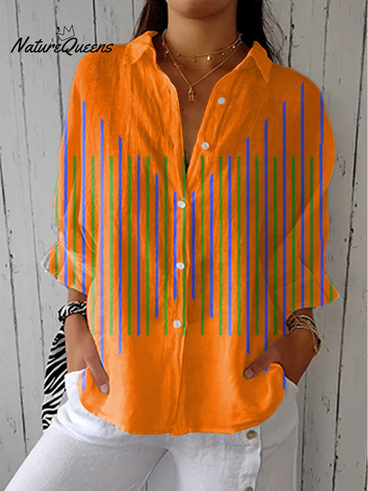 Ailén™ | Camisa informal de lino con cuello en V