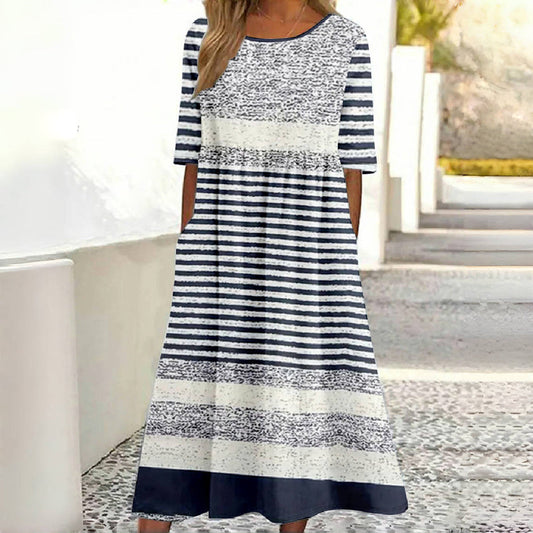 Raina™ | Vestido estampado vintage