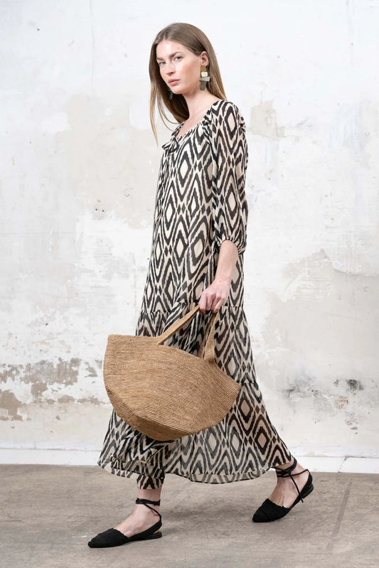 Sabrina™ | Vestido Céret geométrico