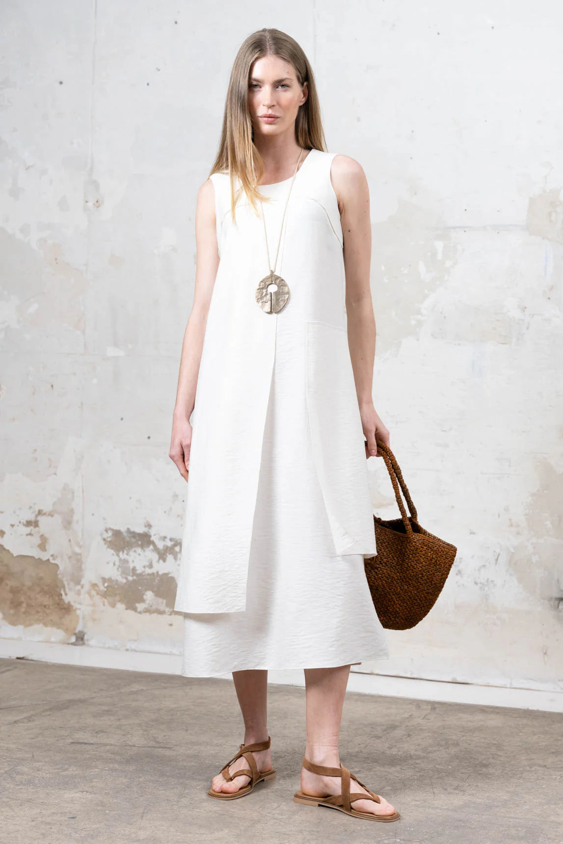 Sabba™ | Vestido Trani blanco