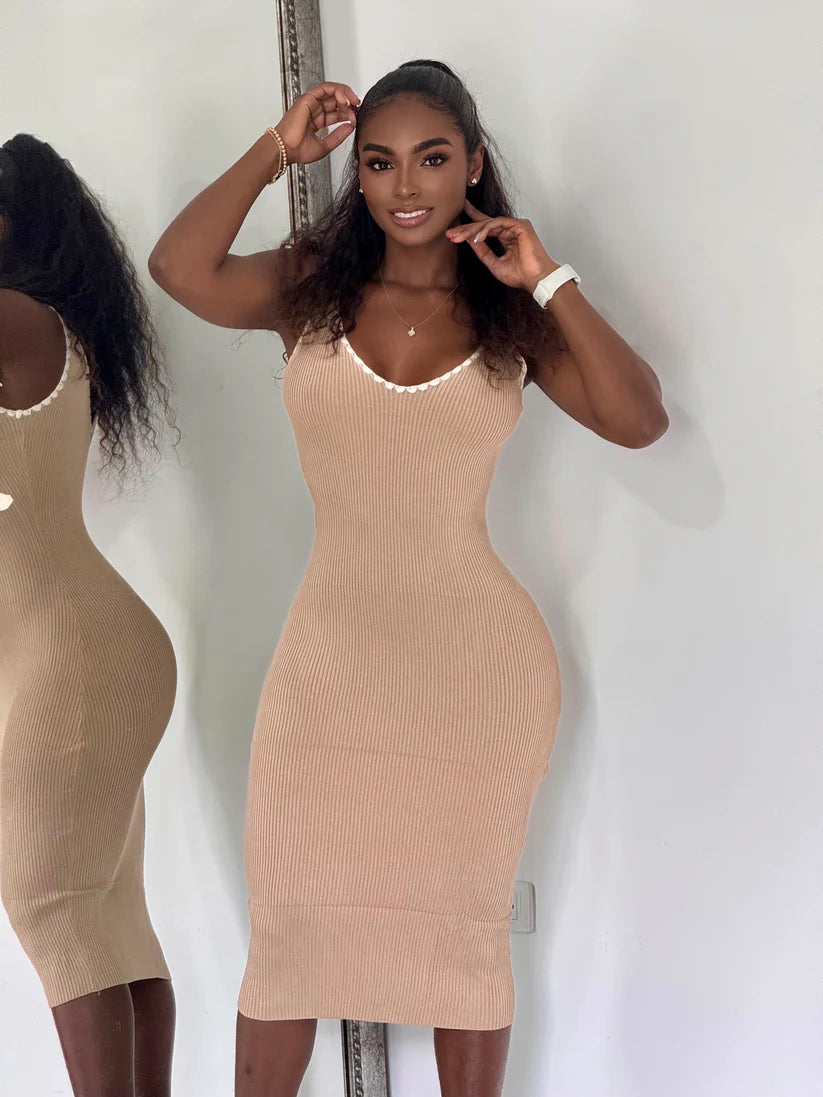 Alba™ | Vestido Hilo Sesgo Tejido