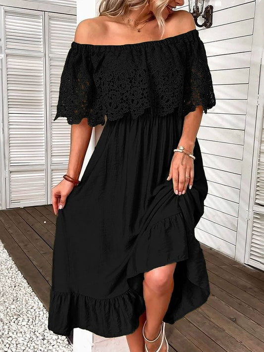 Columba™ |  Vestido informal de mujer con volantes de encaje