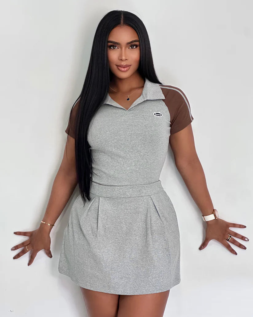 Carmen™ | Conjunto Falda Plisada Algodón
