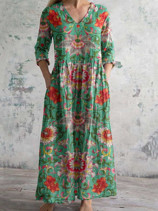Emma™ | Vestido Vintage Con Estampado Floral