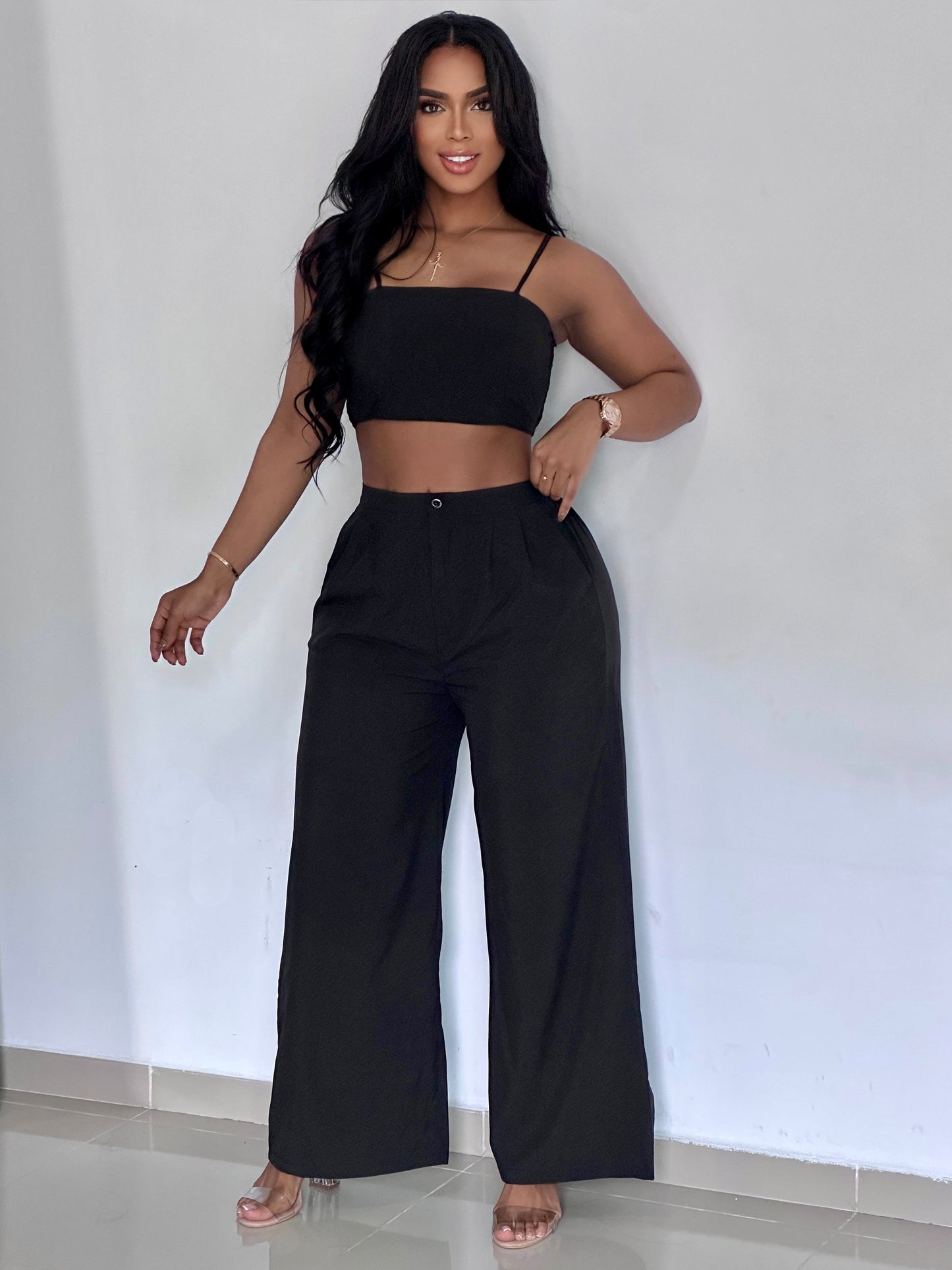 Rocio™ | CONJUNTO CHALIS BLUSA TIRAS