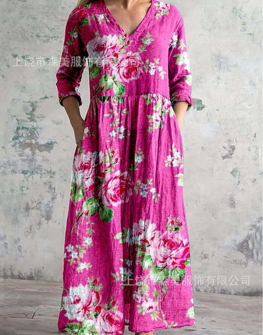 Evelyn™ | Vestido Vintage Con Estampado Floral