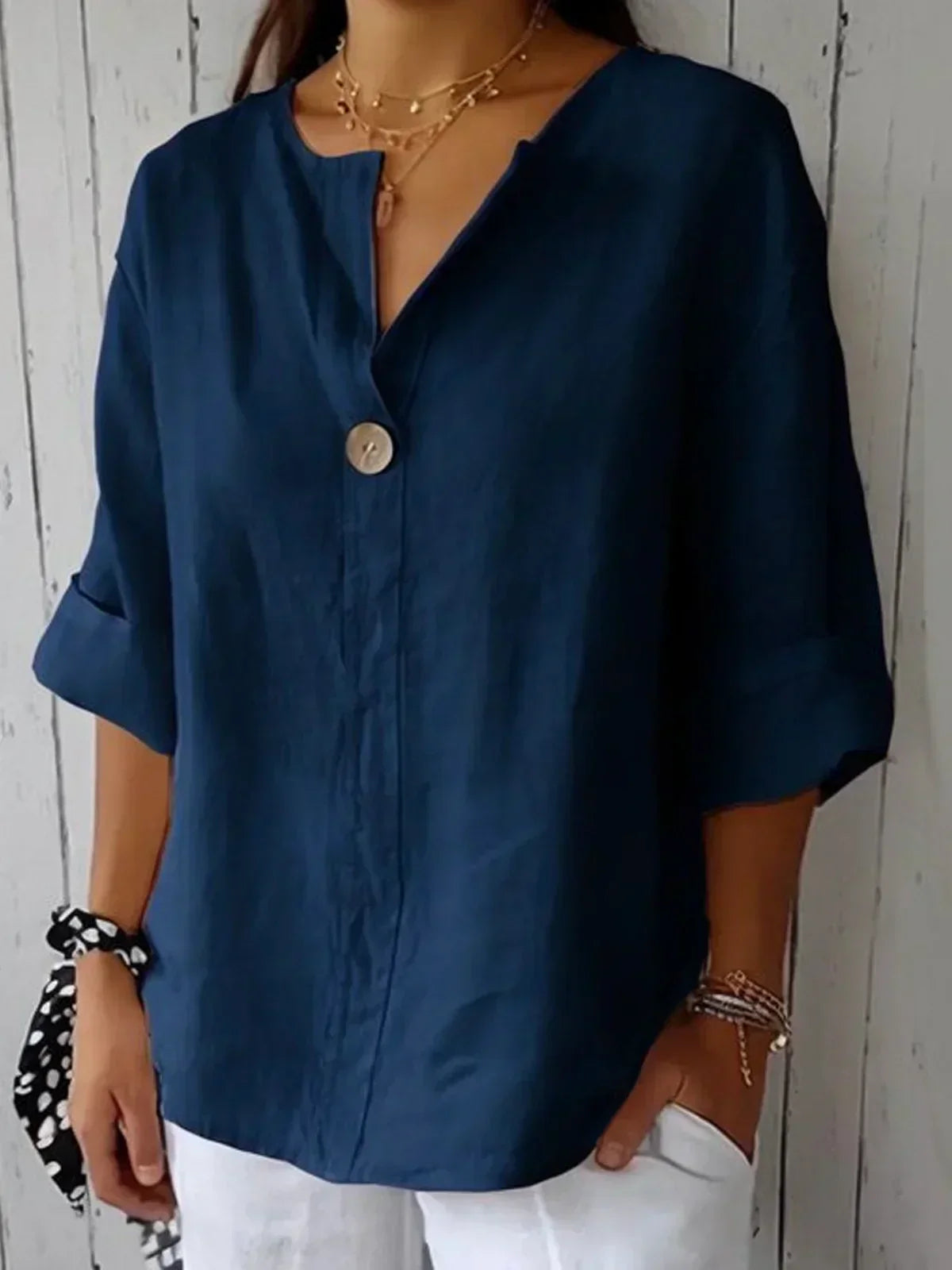 Franchesca™ | Blusa Informal Cuello V