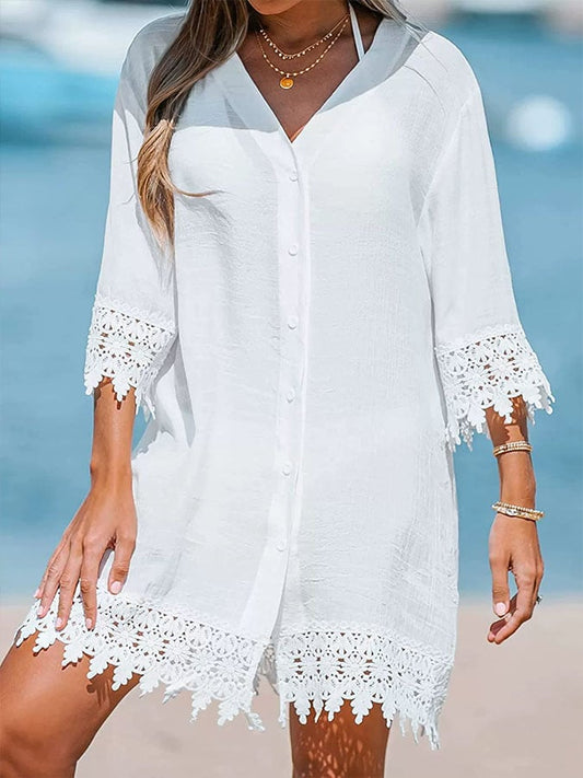 Comba™ | Vestido informal de mujer con escote en V