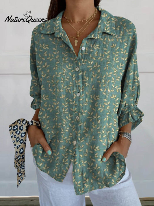 Fiona™ | Camisa informal de lino con cuello en V