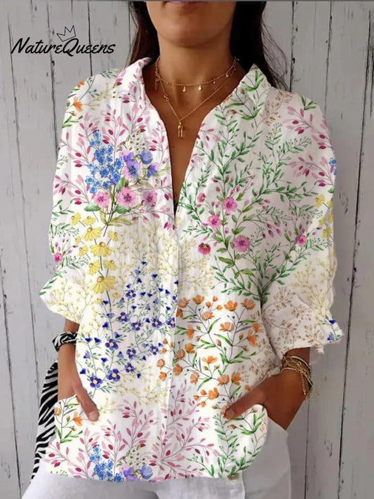 Cielo™ | Camisa informal de lino con cuello en V