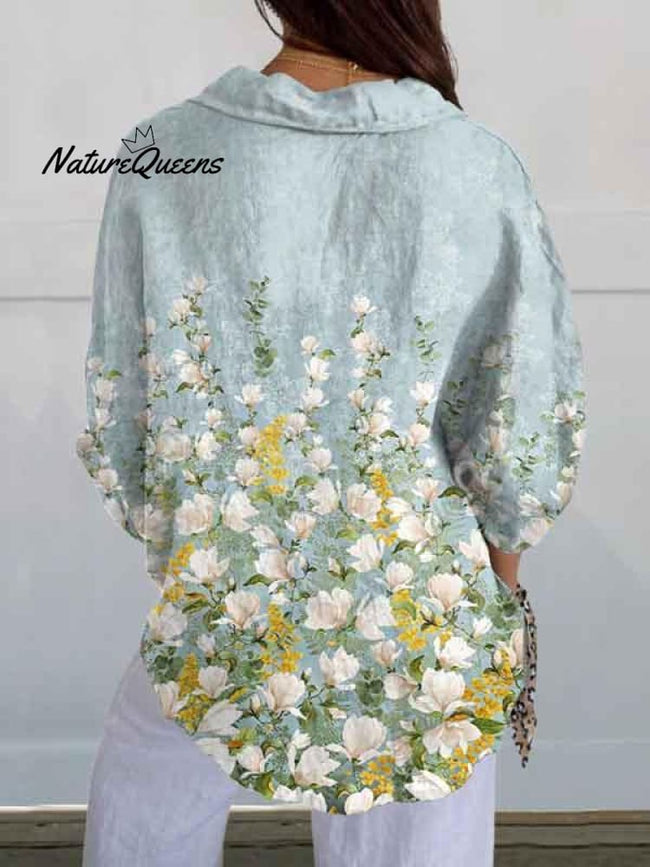 Ivana™ | Camisa informal de lino con cuello en V