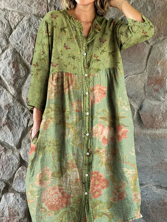 Otoño™ | Vestido midi elegante con cuello en V