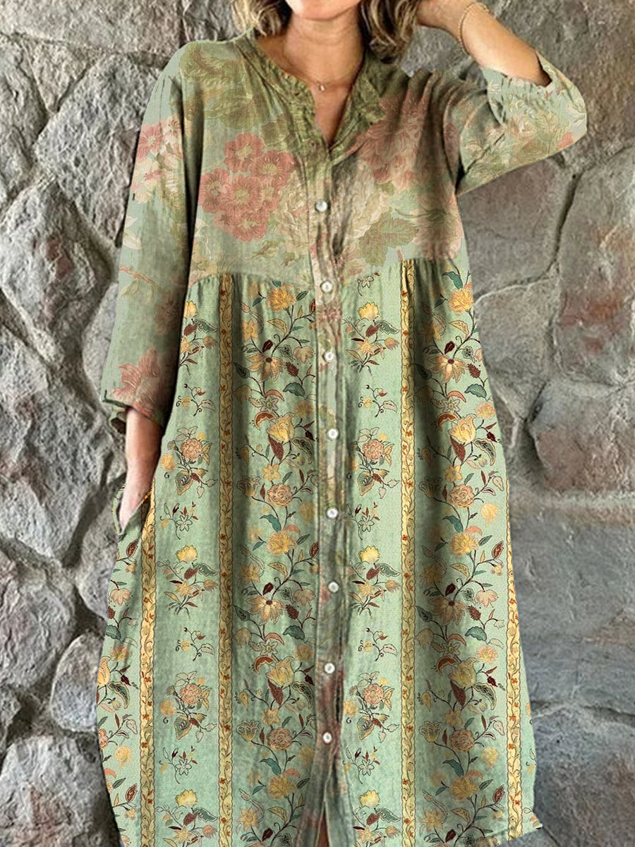 Hade™ | Vestido midi elegante con cuello en V