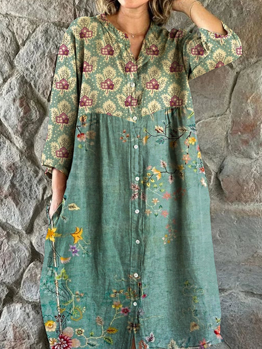 Hade™ | Vestido midi elegante con cuello en V