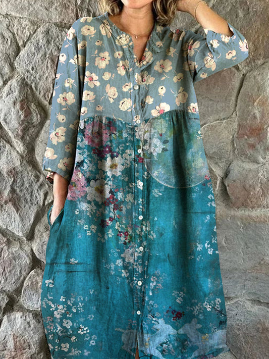 Franca™ | Vestido midi elegante con cuello en V