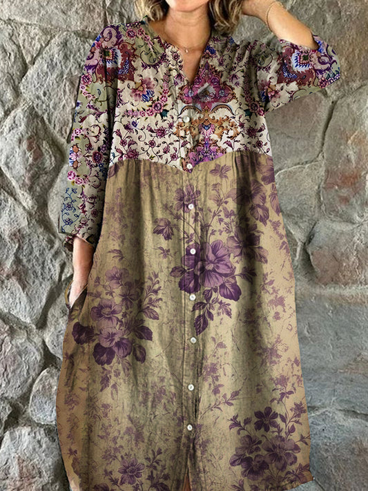 Hade™ | Vestido midi elegante con cuello en V