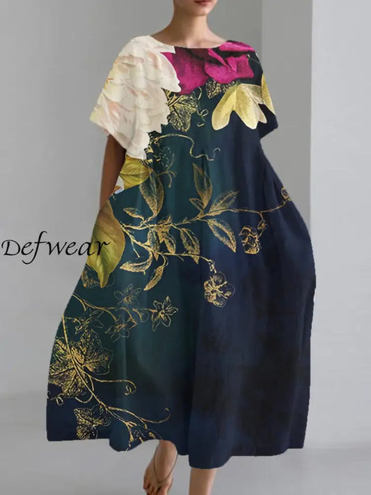 Flor™ | Vestidos casuales holgados de manga corta